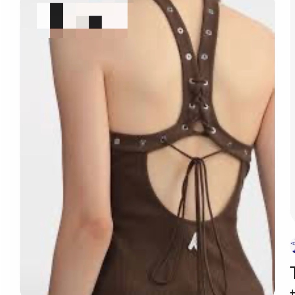 The Attico  Halter Top with Studded Details